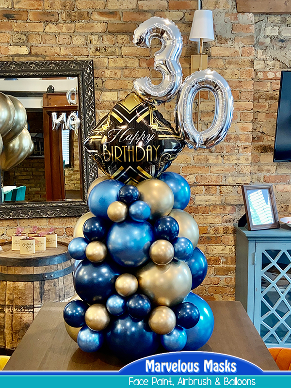 40th Birthday Balloon Display