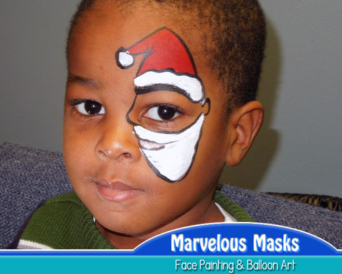 Santa Face Painting