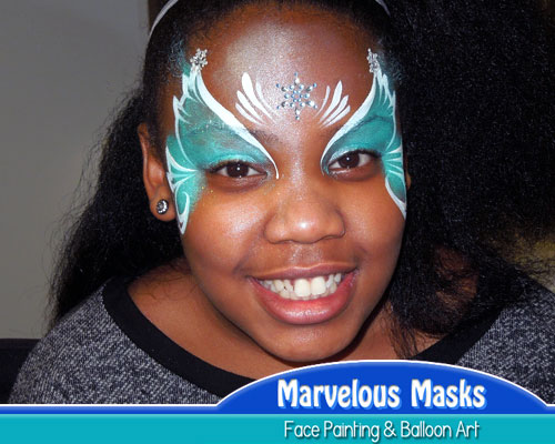 Winter Princess Face Painting