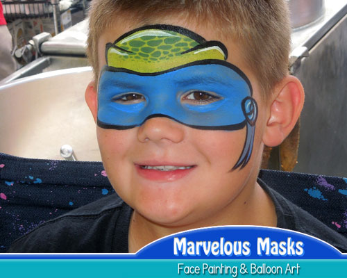 Ninja Turtle Mask Face Painting