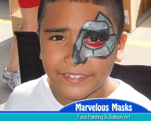 Terminator Eye Face Painting