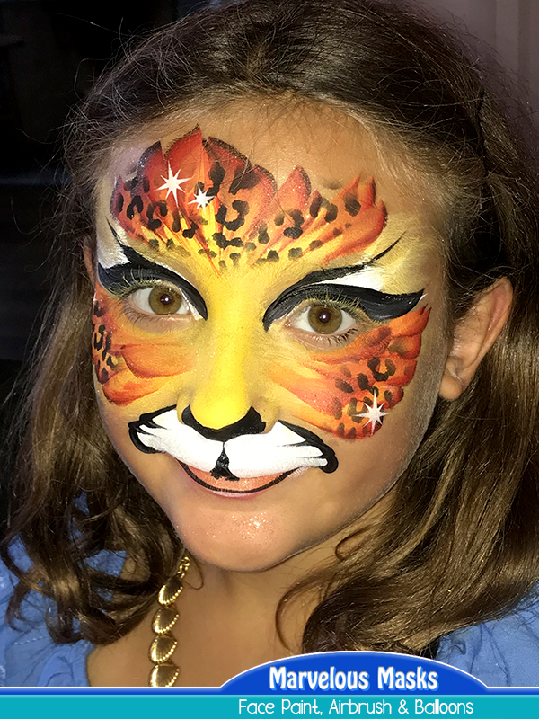 detailed face painting options
