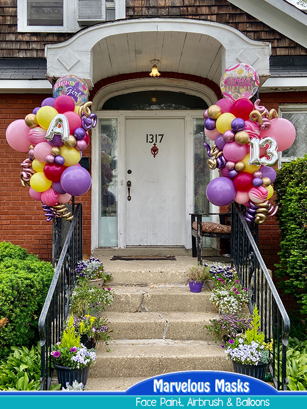 Double Birthday Garland Balloon