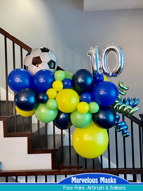 Soccer Theme Garland Pop Balloon