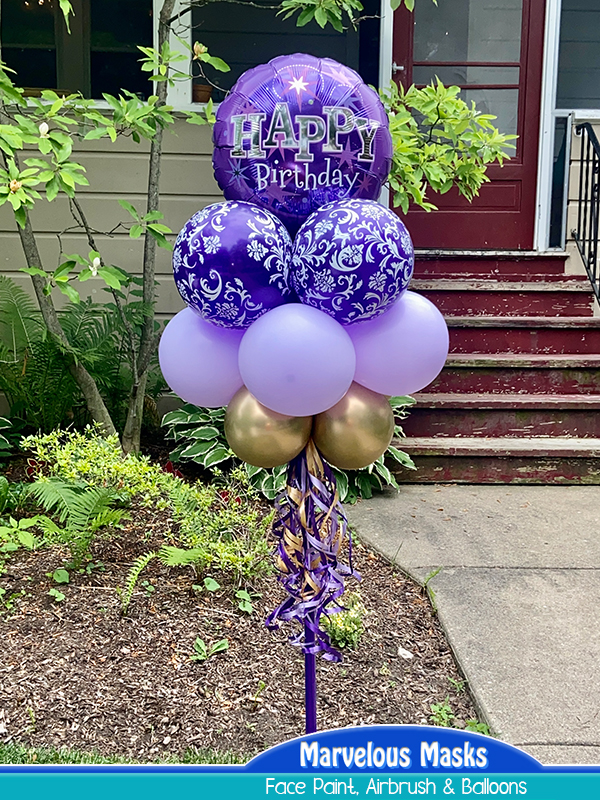 Happy Birthday Balloon Pole