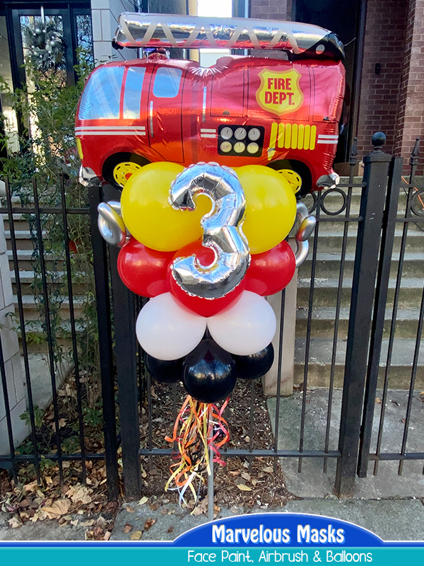 Fire Truck Balloon Pole