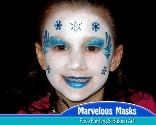 Ice Queen Face Painting