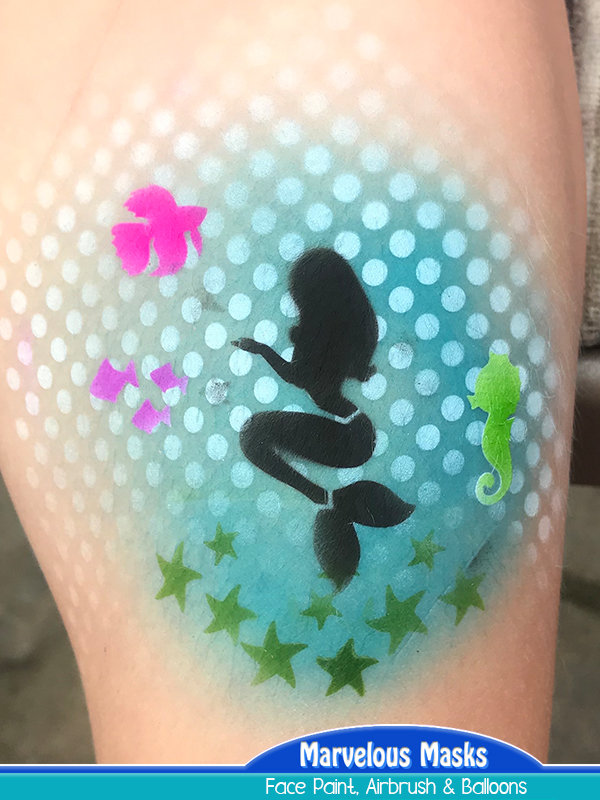 Mermaid Airbrush Tattoo