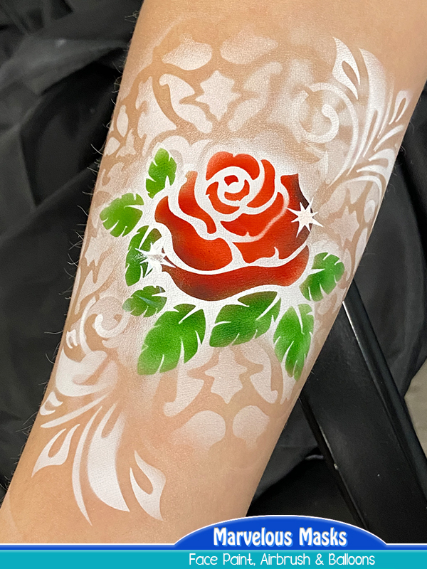Rose Airbrush Tattoo