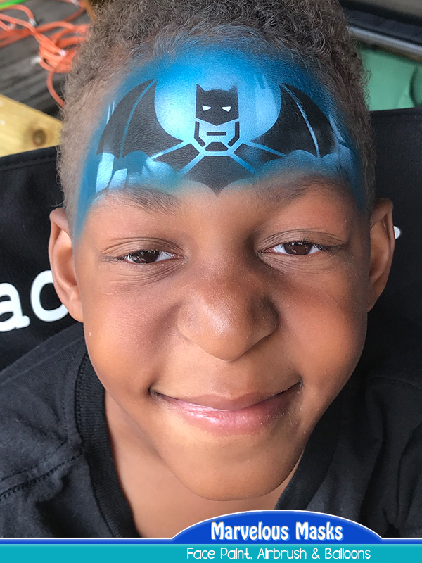 Batman Airbrush Face Design