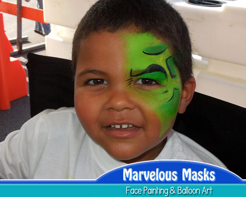 Incredible Hulk Eye Fast Chicago Face Painting
