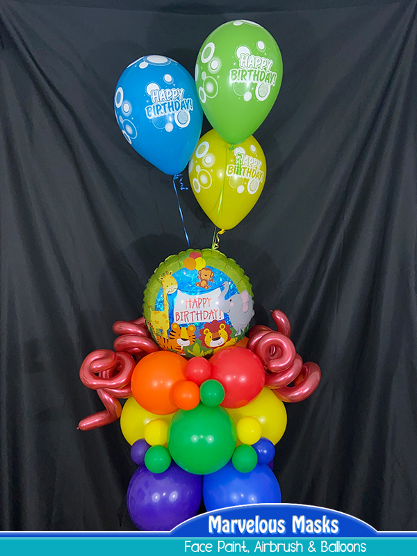 Zoo Theme Balloon Centerpiece