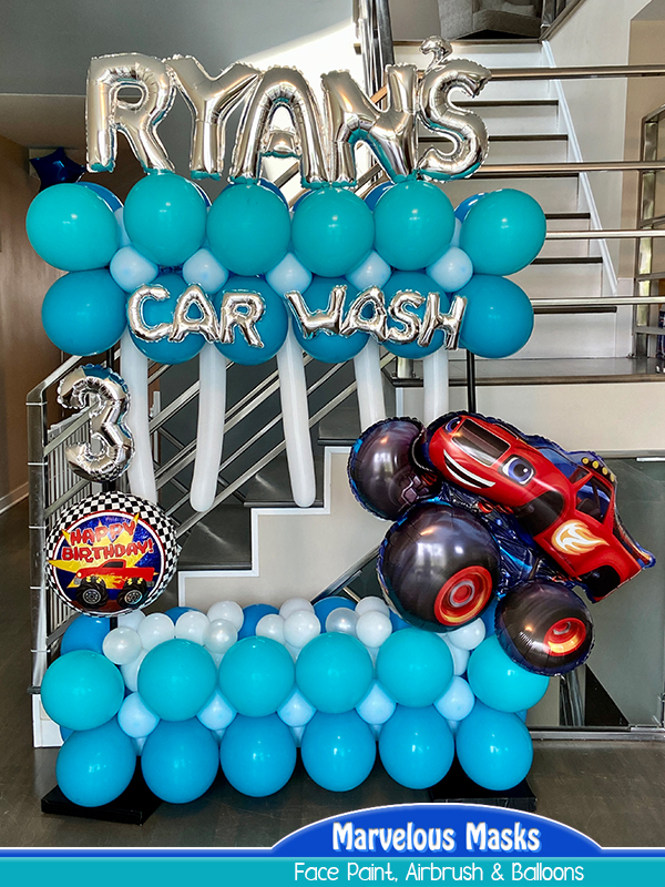 Car Wash Balloon Photo Frame