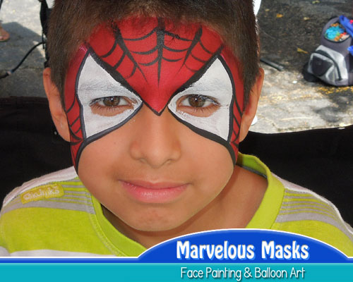 Spider-Man Mask Fun Chicago Face Art