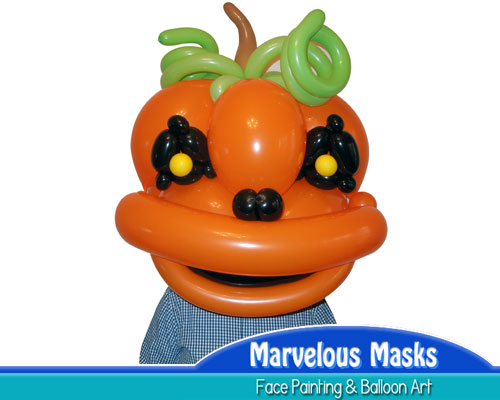 Jack-O-Lantern Mask Halloween Balloon