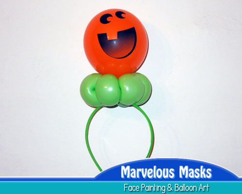 Pumpkin Hairband Halloween Balloon