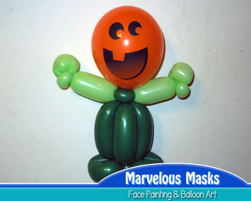 Pumpkin Man Halloween Balloon