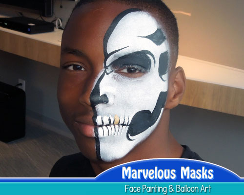 Skull Halloween Face Painting