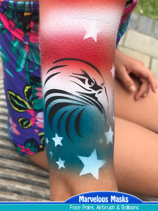 American Eagle Airbrush Tattoo