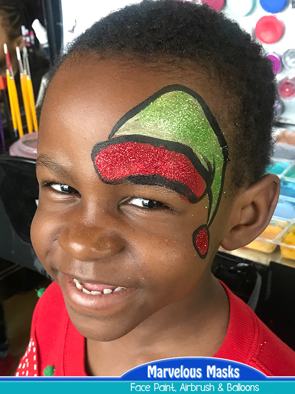 Elf Hat Face Painting