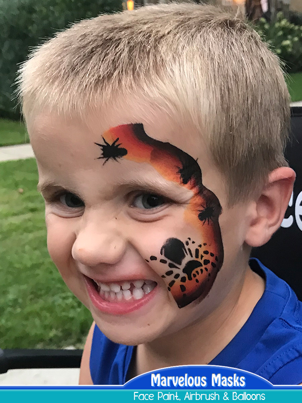 Spider Face Painting