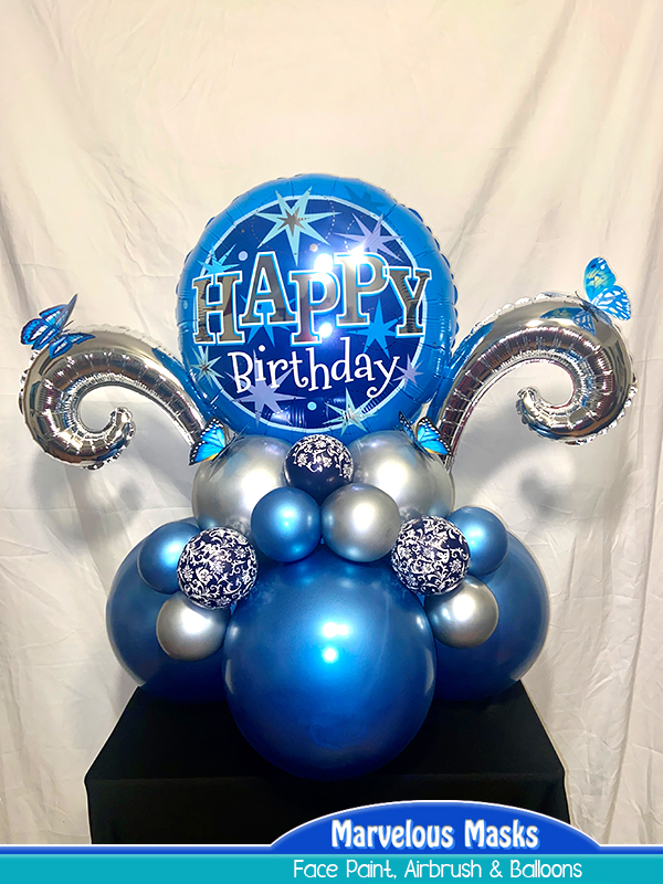 Happy Birthday Balloon Centerpieces