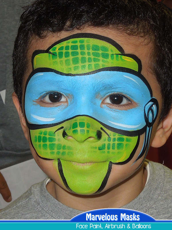Ninja Turtle Face Painting