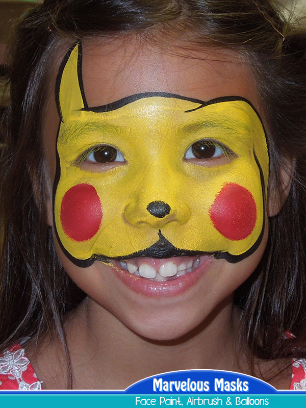 Pikachu Face Painting