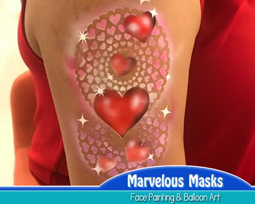 Heart Airbrush Tattoo