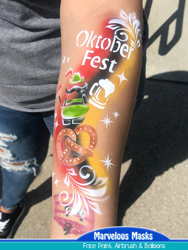 oktoberfest airbrush tattoo