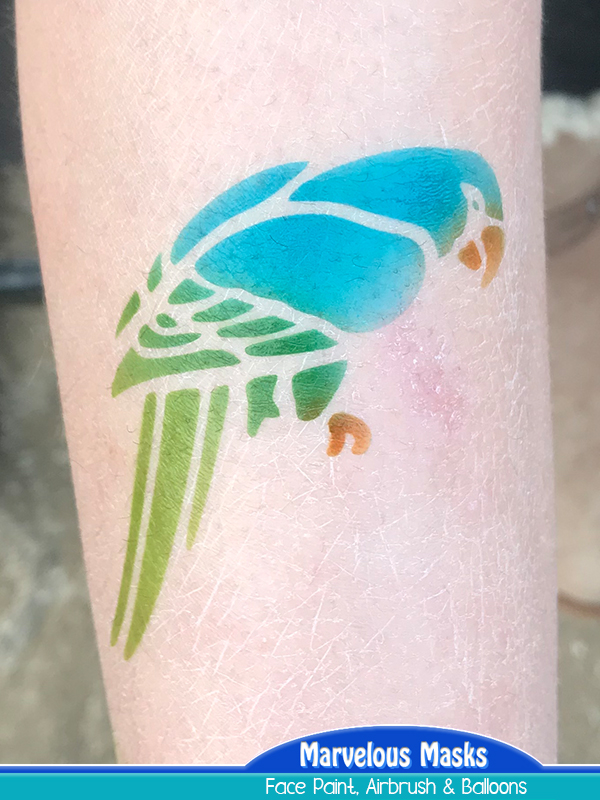 Parrot Airbrush Tattoo