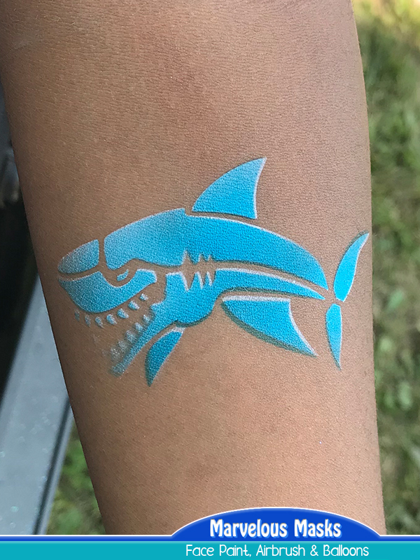 Shark Airbrush Tattoo