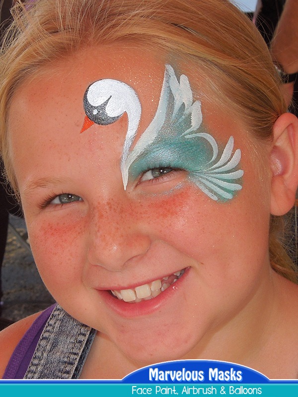 Swan Eye Face Paint