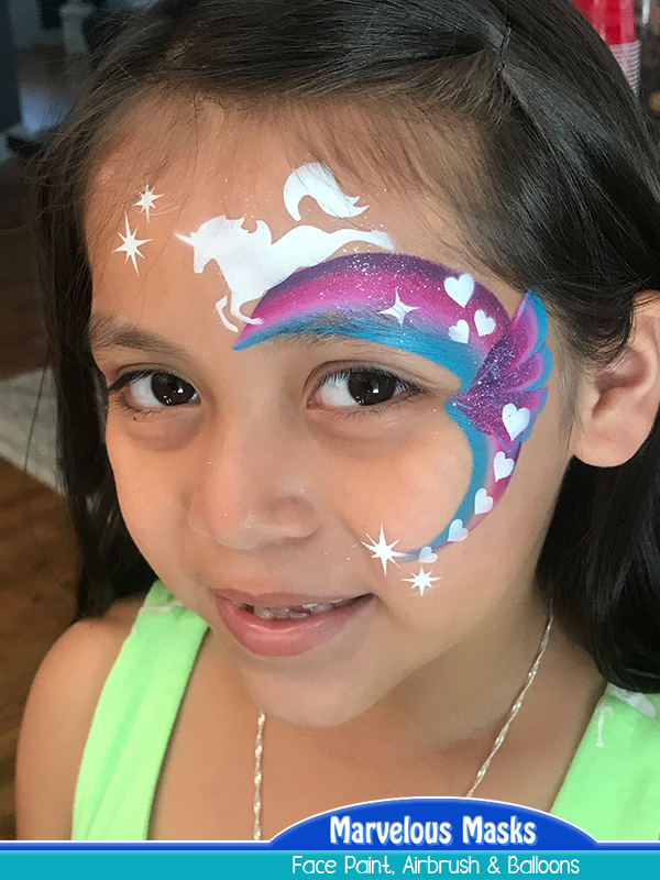 Unicorn Wrap Face Paint