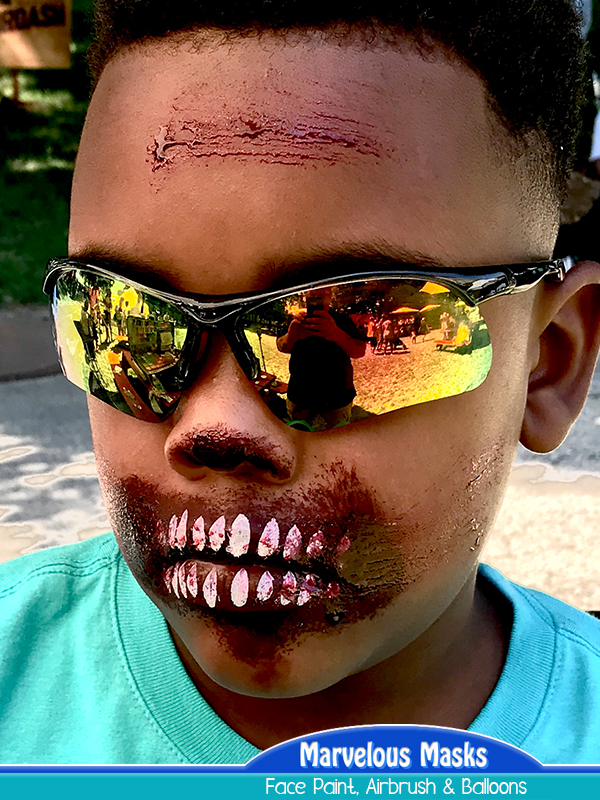 Zombie Kiss Face Paint